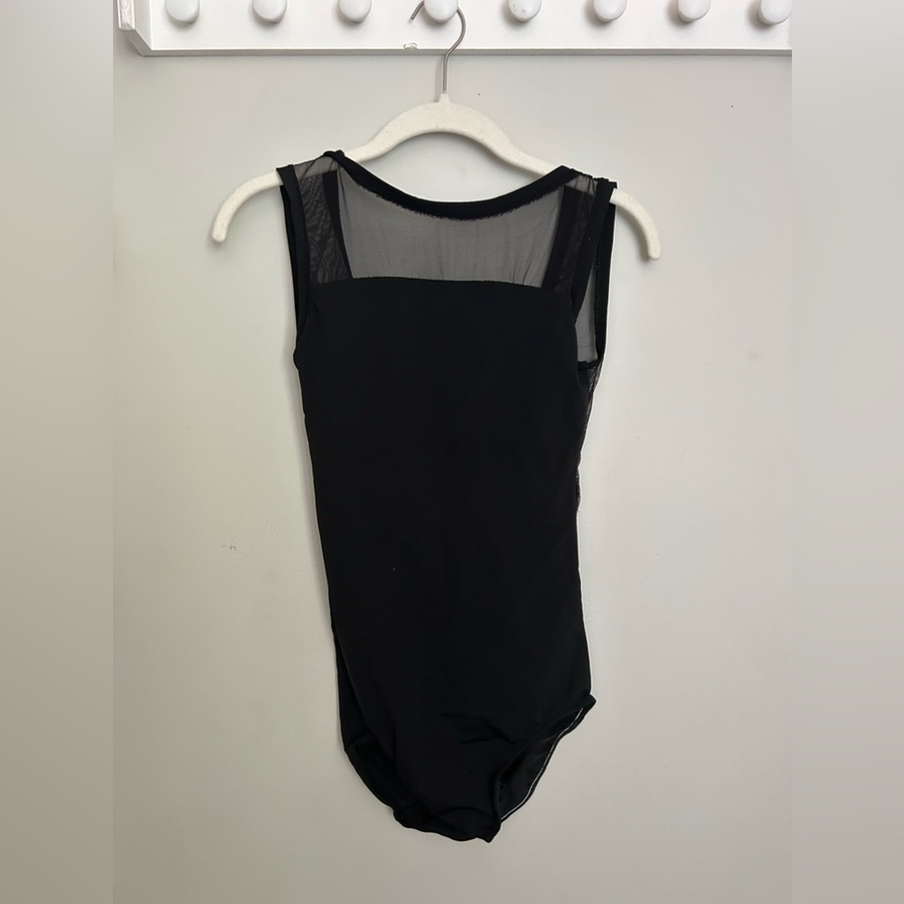 Cute black mesh leotard!!!